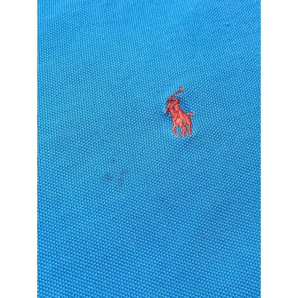 2000s indie skater blue polo tee
